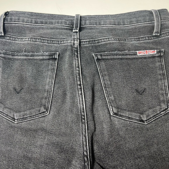 Hudson 28 denim Blair high-rise bootcut crop Women's Gray Jeans pockets - Picture 3 of 12